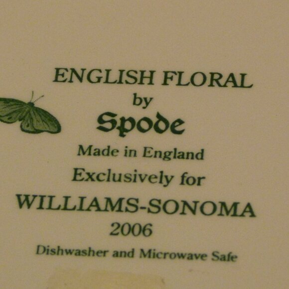 SPODE for Williams Sonoma English Floral 12.75" Chop Plate Round Buffet Platter - Picture 9 of 10